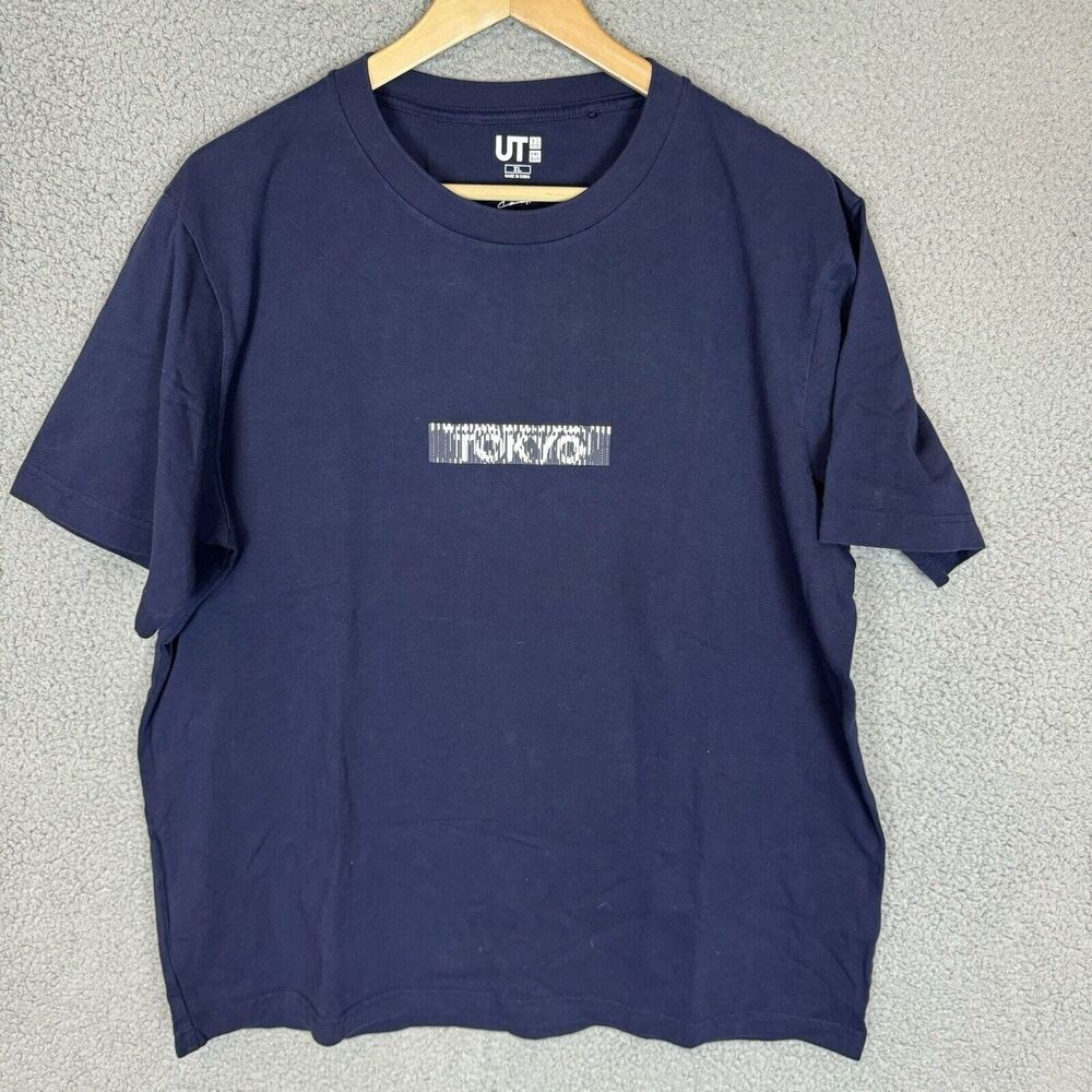 UT Uniqlo Kosuke Kawamura Blue Tokyo T-Shirt Size XL Short Sleeve